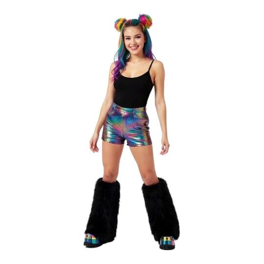 Halloween Costume Faux Fur Leg Warmers Boot Covers