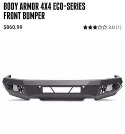 14-15 GMC Sierra1500 4x4 Body Armor Eco Series front bumper non winch