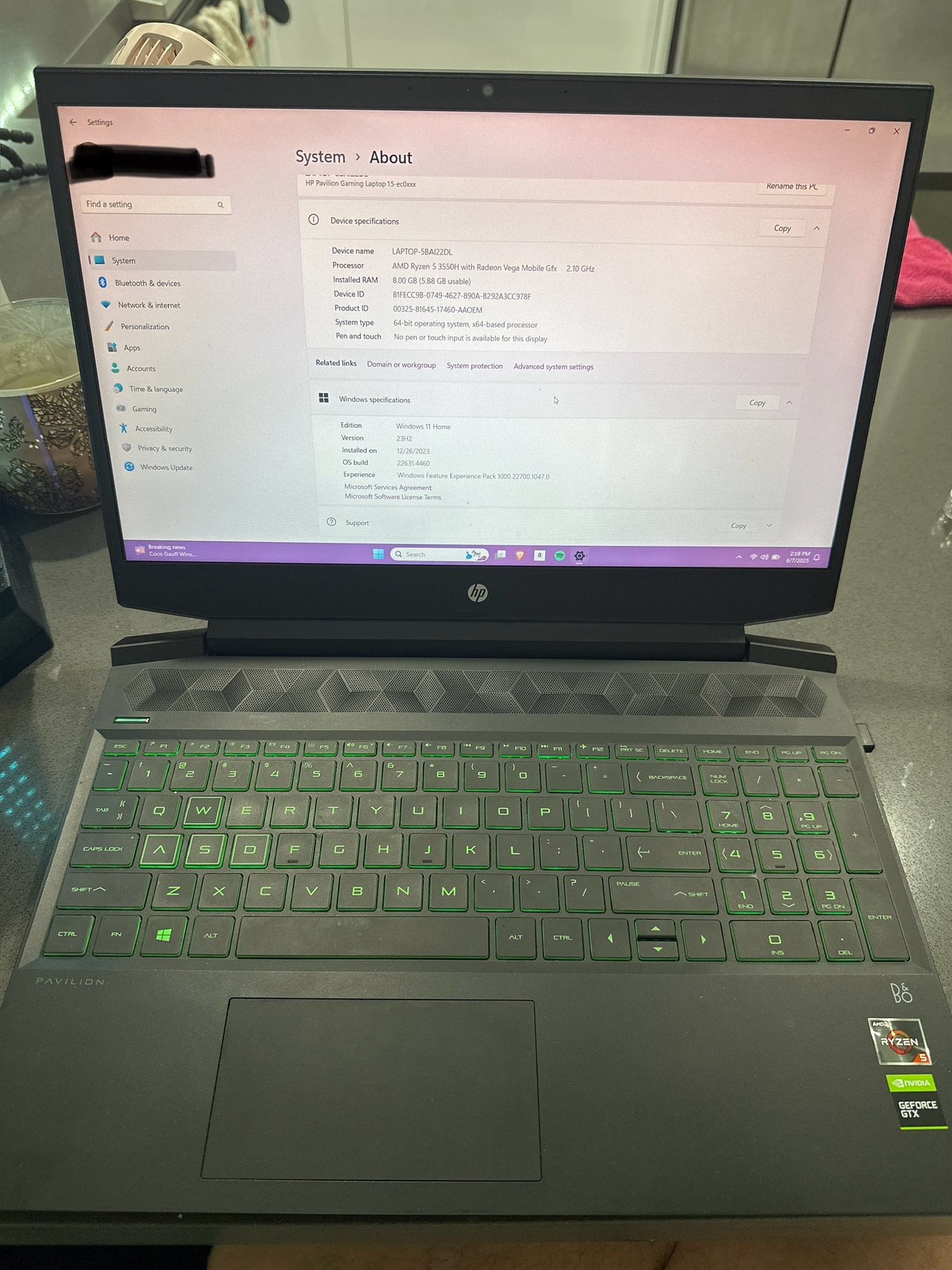 HP Pavilion Gaming Series