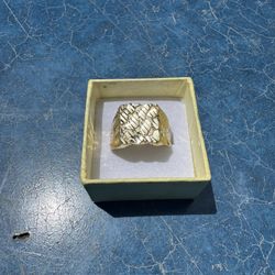 Big 10K Nugget Ring 