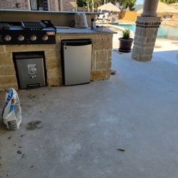 Brick And Stone Outdoor Kitchen Work