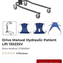 Drive Manual Hydraulic Patient Lift 