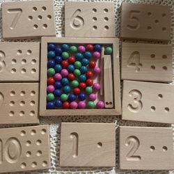 Wooden Board Montessori Tracing Set