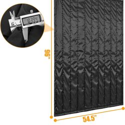 2x Large Sound Absorbing Damper Curtains