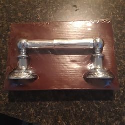 BRAND NEW, STAINLESS STEEL TOILET PAPER HOLDER 