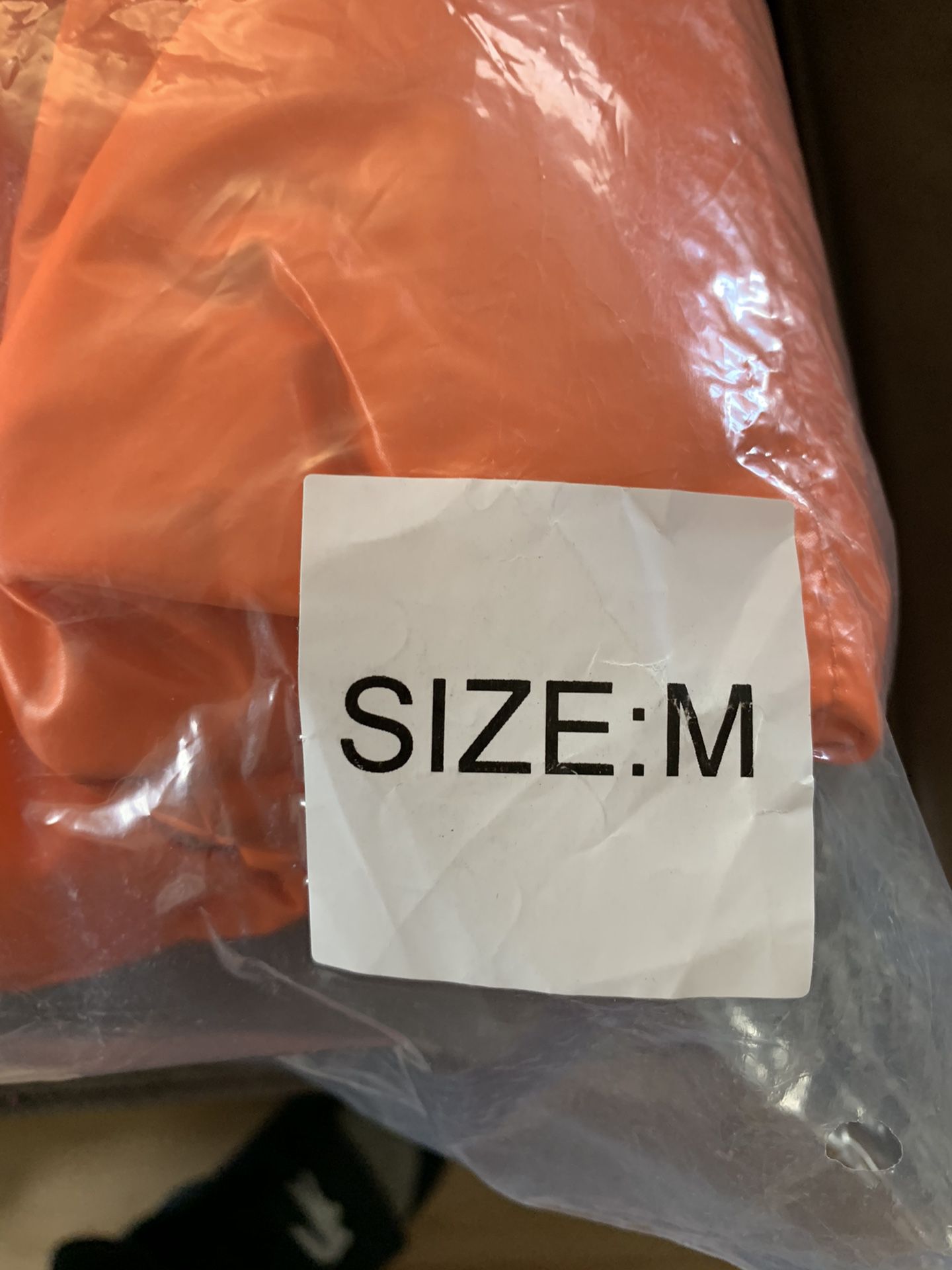 SS20 SUPREME Shiny reversible puffy jacket Orange size M
