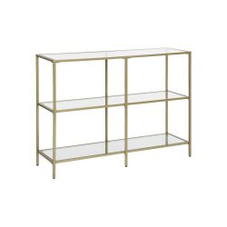 2 Colors 39.4 Inch Console Table with 3 Shelves