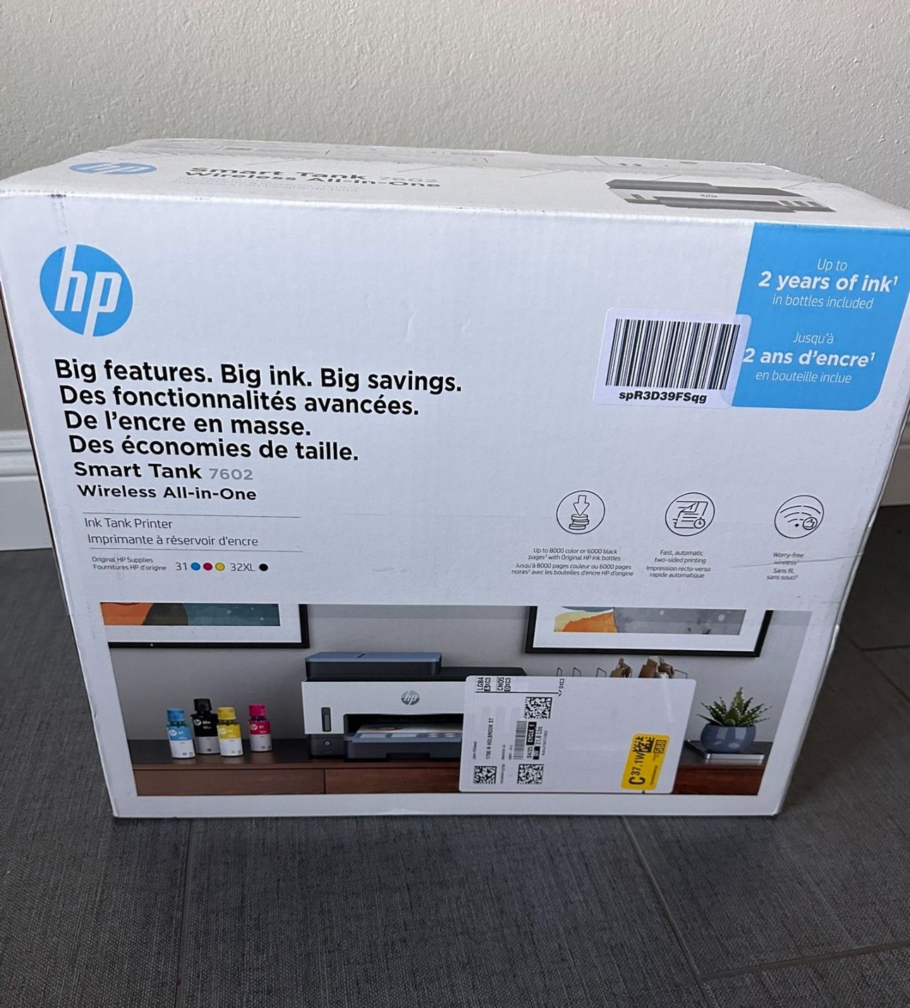 *Brand NEW* HP Smart Tank 7602 Wireless All-in-One Ink Tank Printer
