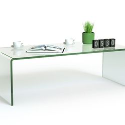 Costway Tempered Glass Coffee Table