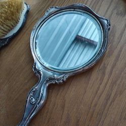  Vintage  mirror and Comb Set 