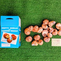 French Coquilles Vides D'escargots Empty Assorted Shells For Canned Snails NOS