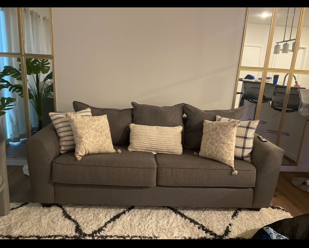 Sofa and rug included! 