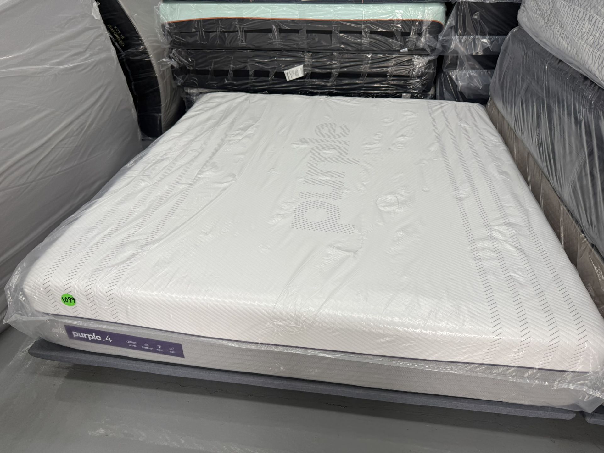 KING SIZE PURPLE .4 MATTRESS & BOX SPRINGS BED SET