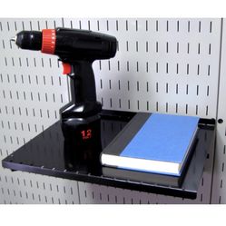 Wall Control 16in By 12in shelf WHITE With Shelf Guard