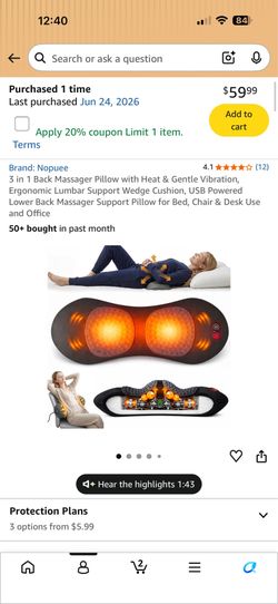Massager Pillow