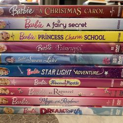Barbie DVD Lot Of 4 Movies Tested