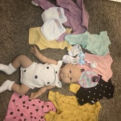 Silicone Baby And Baby Clothes