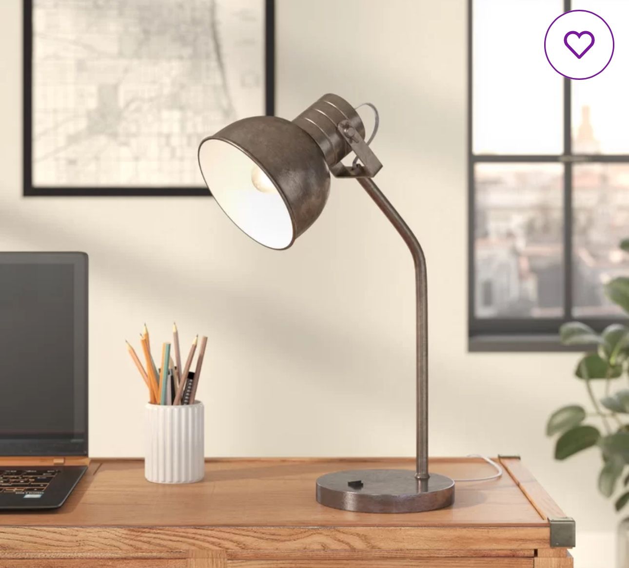 Keyundra Lamps Bronze For Table Desk Or Nightstand