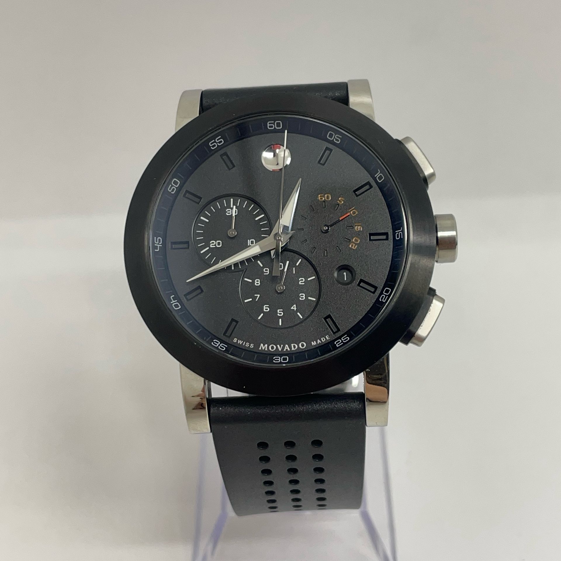 Movado Museum Black PVD Chronograph Watch 203295
