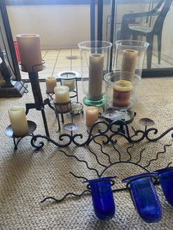 Misc. Candles And Candle Holders