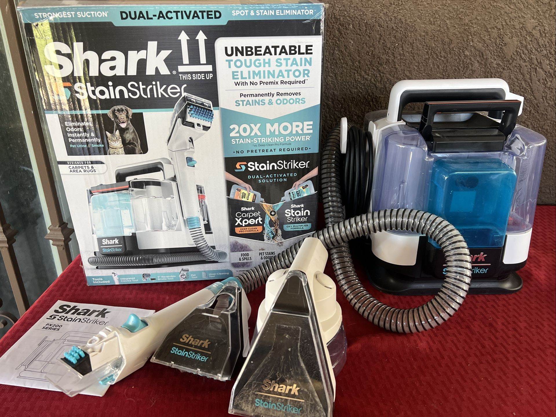 shark stainstriker portable carpet cleaner px201