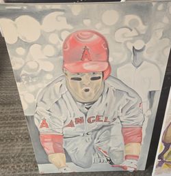 Mike Trout original artwork