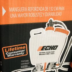 ECHO 4 Gallon Professional Grade Backpack Sprayer W/Internal Piston-Pump. New in the Box!