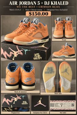 Air Jordan 5 x DJ Khaled We The Best Crimson Bliss