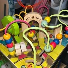 Wooden Activity Cube ‘Zany Zoo’ 14”x 12”x 18” For Toddlers 1 year + New without box 