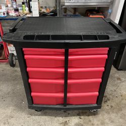 Rubber Tool Cart 32x21x33