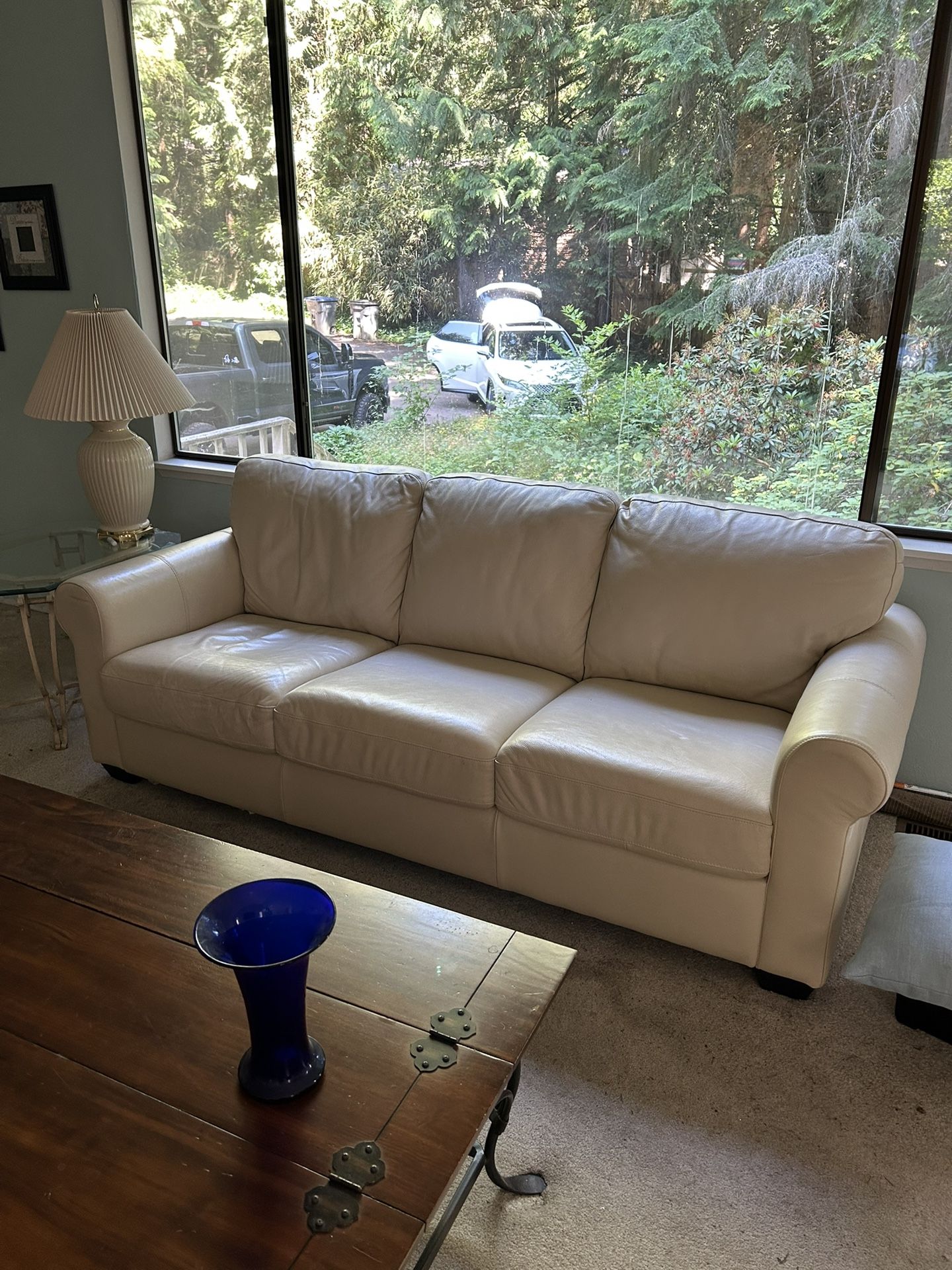Real Leather Sofa