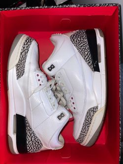 Jordan 3 white cement sz 14