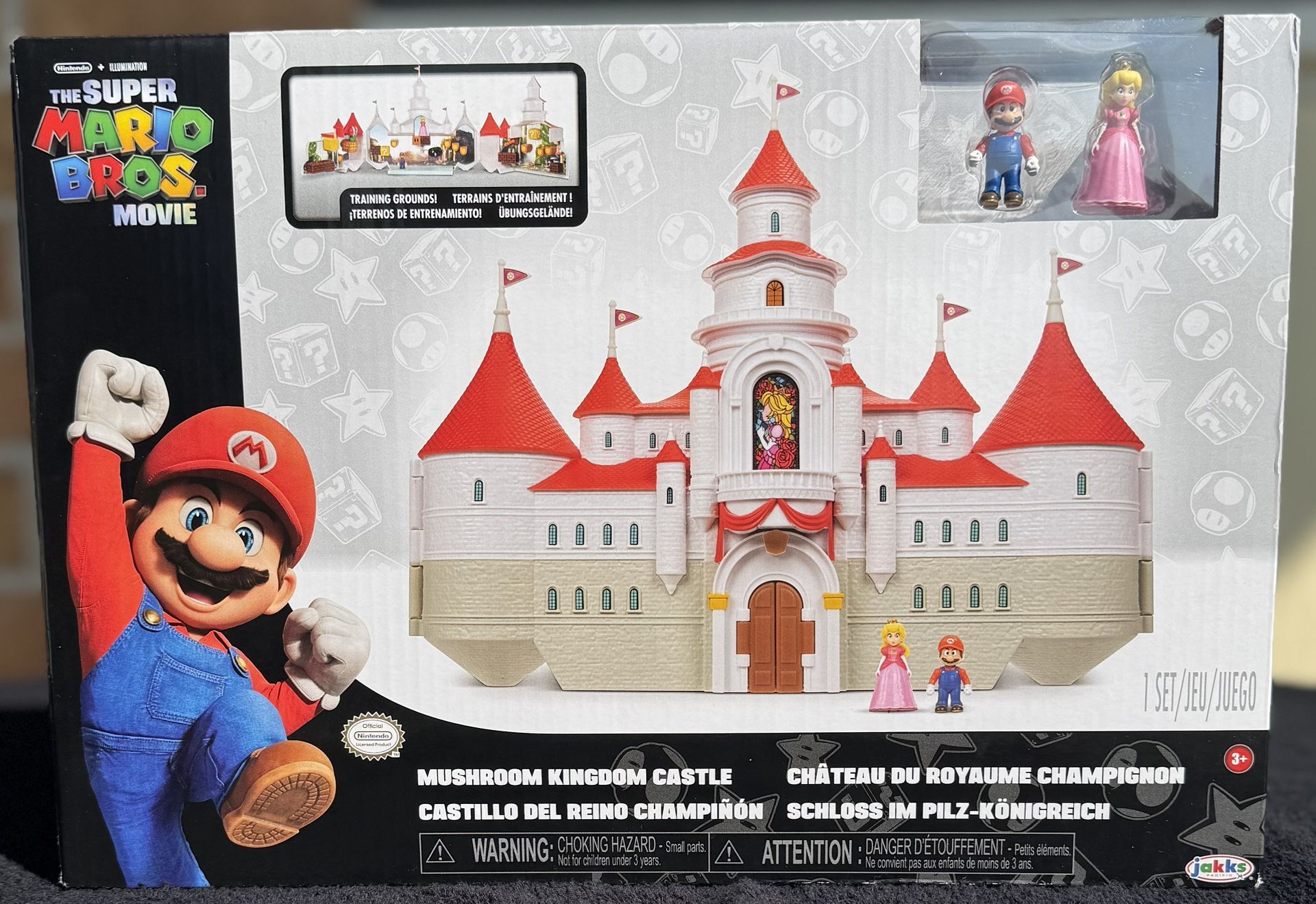 NEW Super Mario Mushroom Kingdom Castle Playset