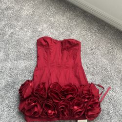 Red Rose Corset dress