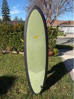 Almond 6’4 surfboard soft top