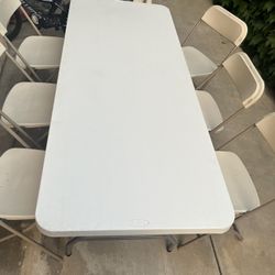 6ft Table&6chairs 