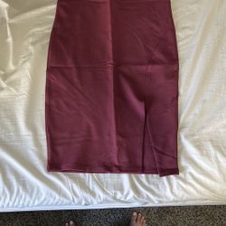 Elegant Pink Pencil Skirt