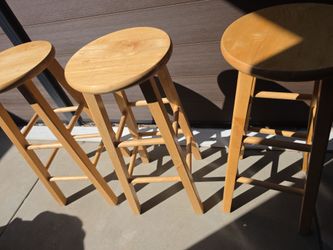 Expensive 3  Bar Wood stools  Glendora pick up