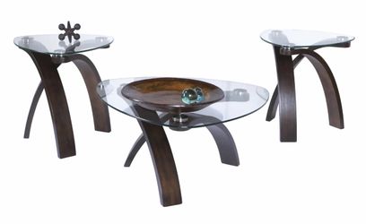 “Grant City Merlot” 3 pc table set - excellent condition
