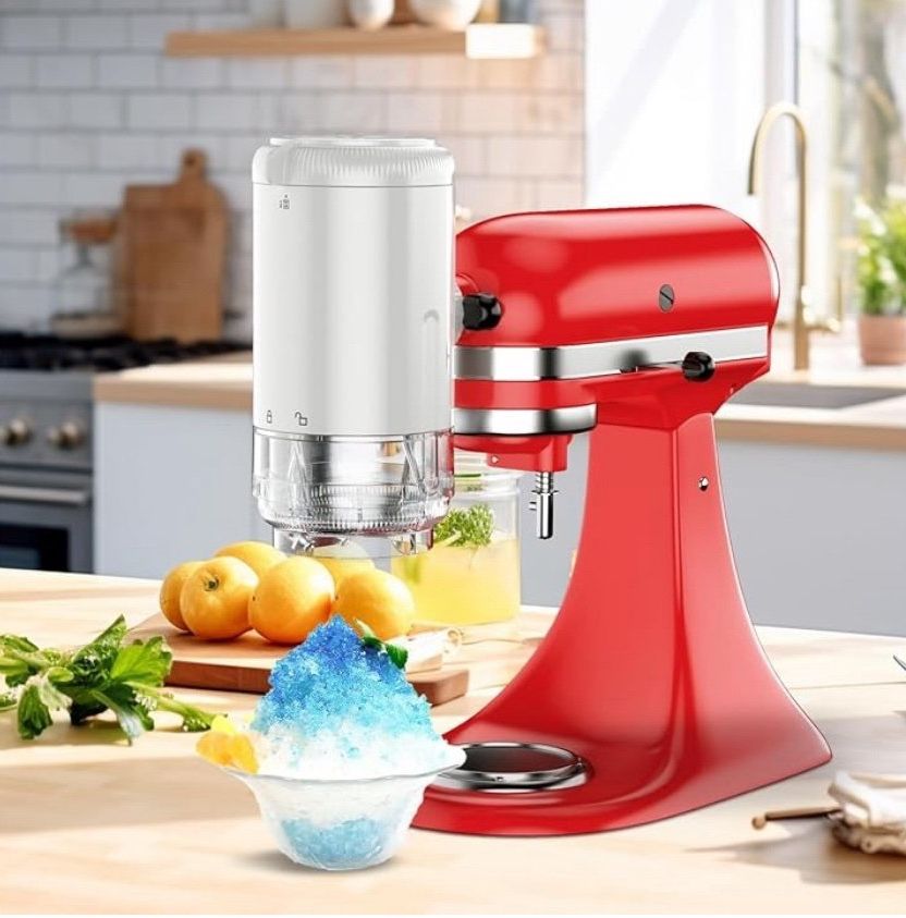 Shaved Ice Attachment for KitchenAid Stand Mixers with 8 Ice Molds NEW!!
