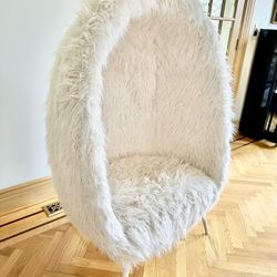Pottery Barn Teen Faux Fur Egg Chair