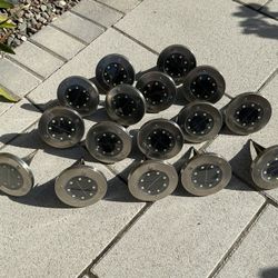 Lot of 16 Haitral LED Solar Powered Pathway/Landscape Lights