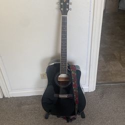 Ibanez Acoustic/Electric Guitar W/ Stand