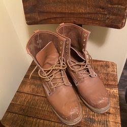 Men’s Leather Work Boots (Size 12)