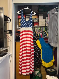 American Flag Medium Long Dress