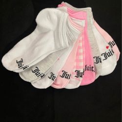 Juicy Couture Ankle Socks – Pack of 9 (NEW)