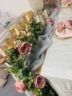 Wedding Decor- blush & gold rentals