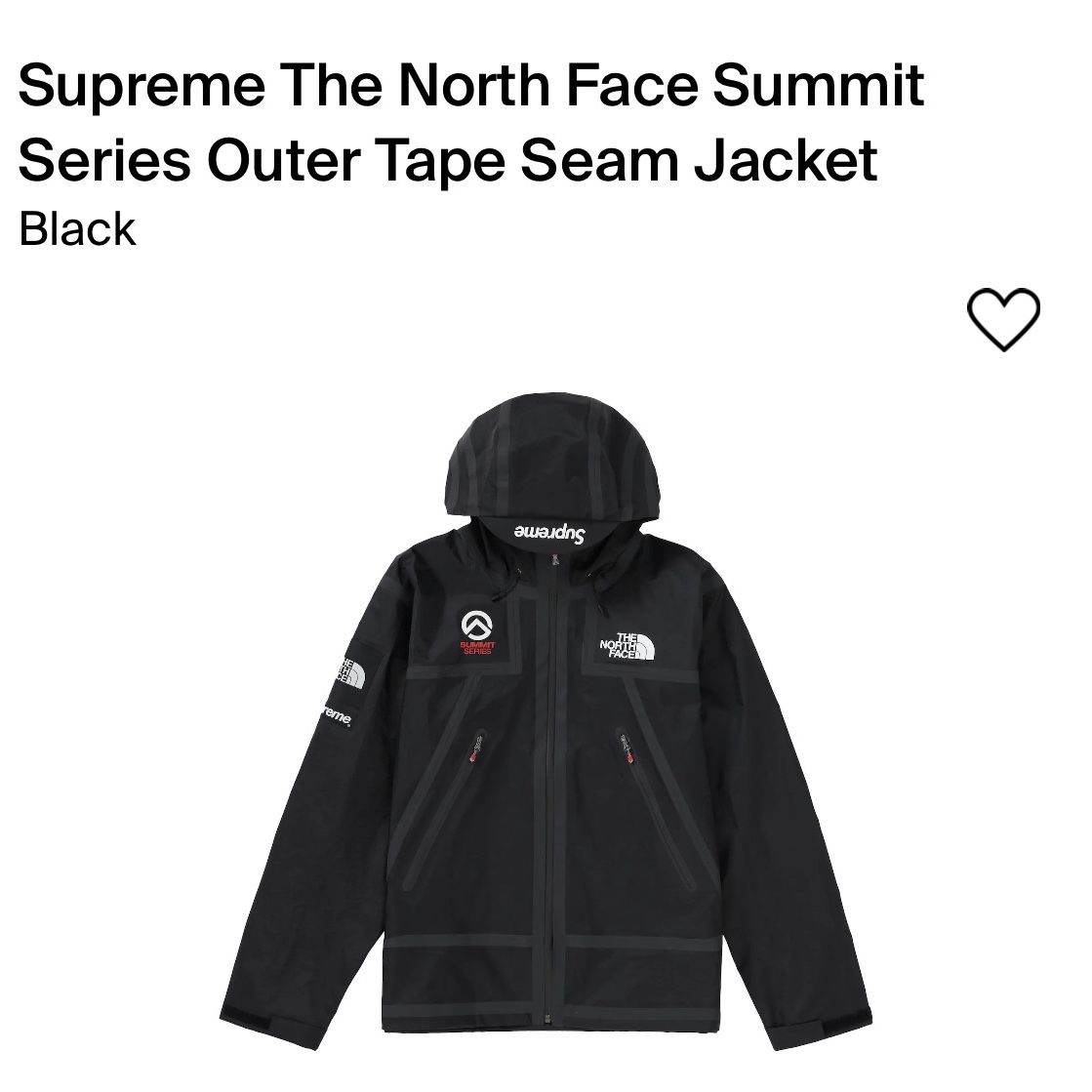 Supreme The North Face Summit Series Outer Tape Seam Jacket for