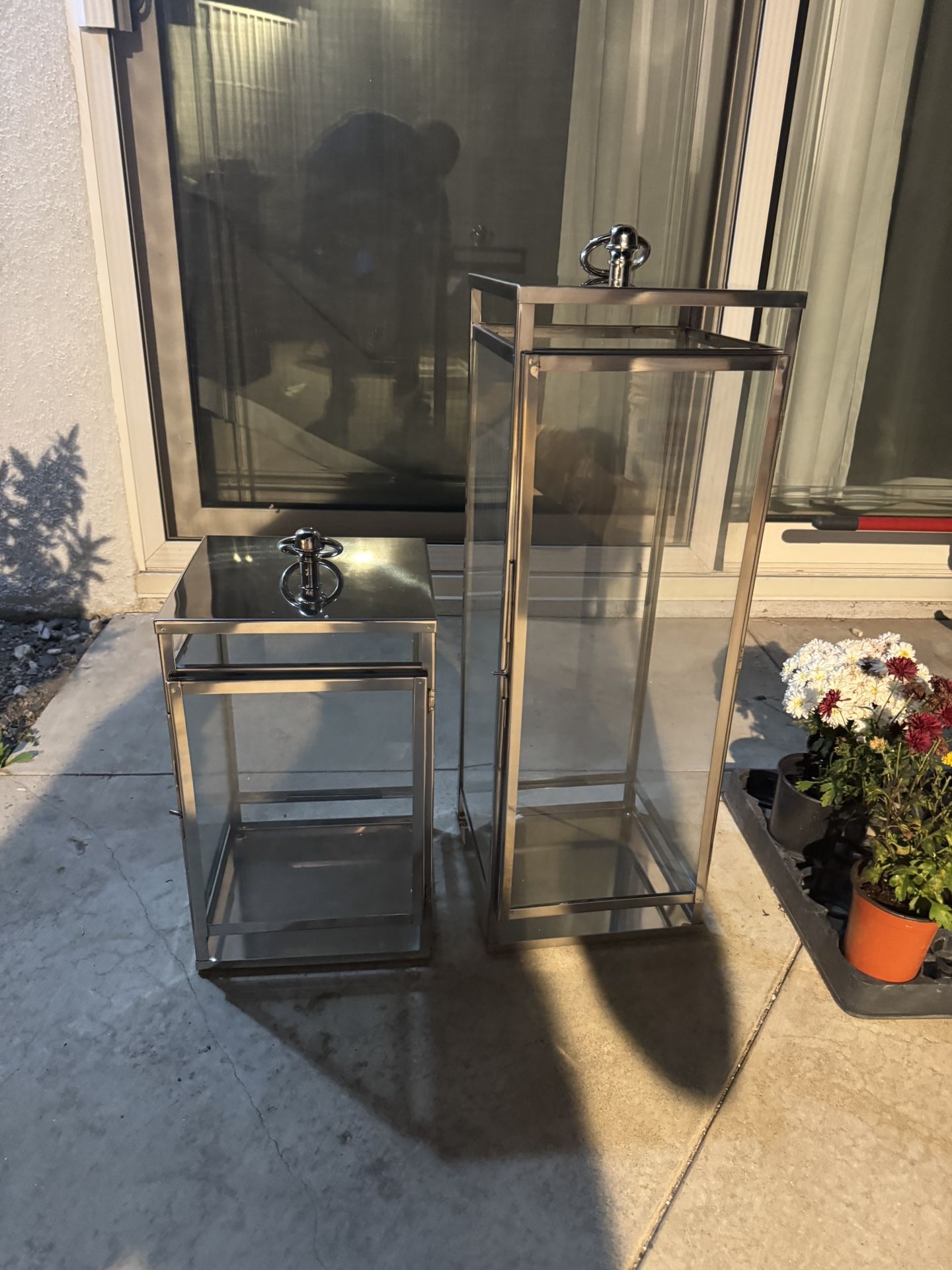 Huge Pottery Barn Candle Holders Indoor or outdoor
