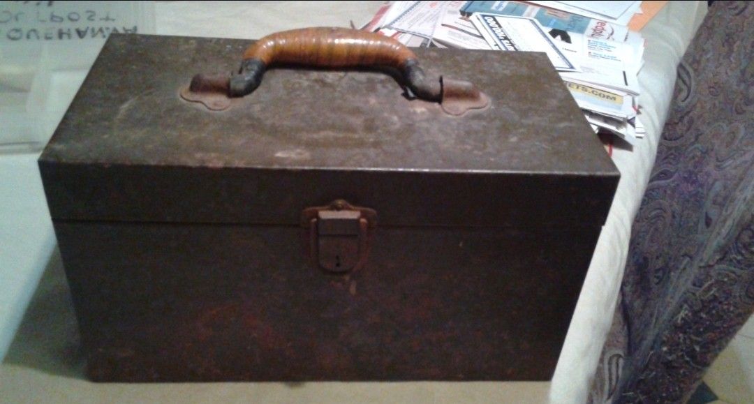 Antique Fishing Lures And Box